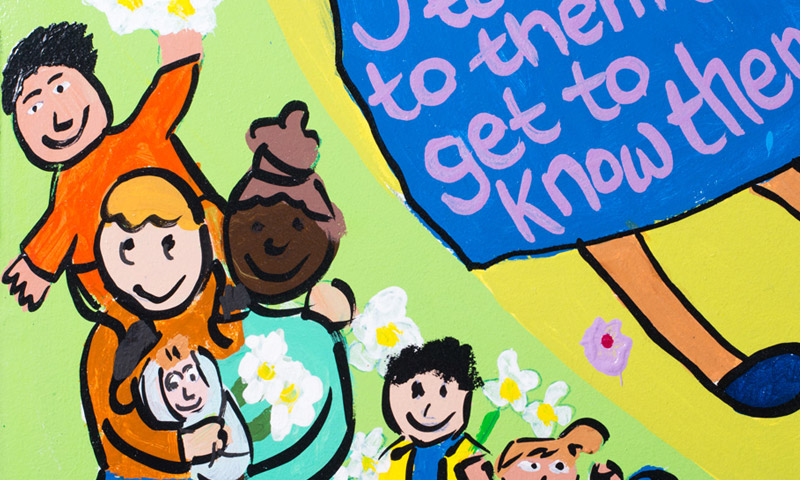 Cartoon animation helps explain what rights a child has when facing a ...